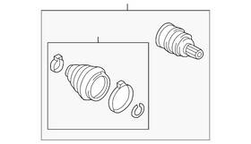 5qm-498-099-g Volkswagen Genuine Outer Joint Assembly