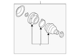 5qm-498-103-e Volkswagen Genuine 2019-2024 Jetta - Inner Cv Joint