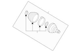 5qn-498-099-b Volkswagen Genuine Outer Joint Assembly 5qn-498-099-b Volkswagen Genuine Outer Joint Assembly