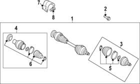 5qn-498-103-l Volkswagen Genuine Inner Joint Assembly