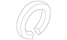Volkswagen 7e0-407-297 Genuine Axle Assembly Lock Ring