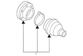 7n0-498-201-c Volkswagen Genuine Inner Boot