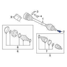 Wht005437a Volkswagen Oe For Jetta 2005-2024 Cv Joint Bolt