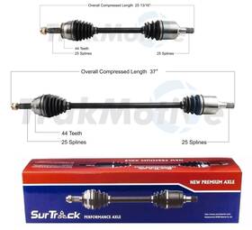 Fqvm-48680-22-3817664 Voltx Motors Surtrack Pair Set 2 Front Cv Axle Shafts For Hyundai Tiburon Elantra 2.0l Manual