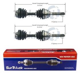 Fqvm-48680-22-3918053 Voltx Motors Surtrack Pair Set Of 2 Front Cv Axle Shafts For Isuzu Trooper 4wd 1992-1994