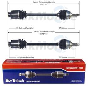 Fqvm-48680-22-3973162 Voltx Motors 2 Front Cv Axle Shafts Surtrack Set For Subaru Impreza Forester Legacy Awd/fwd