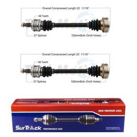 Fqvm-48680-30-3975241 Voltx Motors Surtrack Pair Set Of 2 Rear Cv Axle Shaft Assemblies For Bmw E30 318i 318is 325i