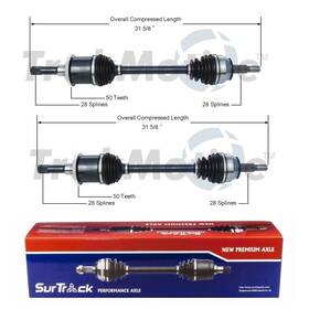 Fqvm-48680-30-3989061 Voltx Motors For Lincoln Mark Viii Mercury Cougar Ford Rwd 2 Rear Cv Axle Shafts Surtrack Set Fqvm-48680-30-3989061 Voltx Motors For Lincoln Mark Viii Mercury Cougar Ford Rwd 2 Rear Cv Axle Shafts Surtrack Set
