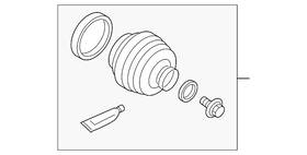 31437948 Volvo Genuine Cv Joint Boot Kit