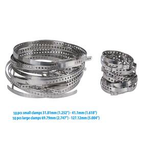 Werlucky Ds35699 20x Universal Stainless Steel Cv Axle Boot Joint Crimp Clamps Automotive Atv Kit