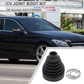 No.a2213300285 X Autohaux A2213300285 Inner Cv Joint Boot Kit With Clamps For Mercedes-benz C300 08-14