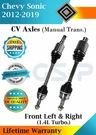 Gsp Oem Front Cv Axles For 2012-2019 Chevy Sonic 1.4L Turbo. Manual Lifetime Wa.. Fixed Price $252.99.