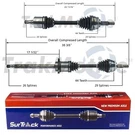 Surtrack Pair Set 2 Front Cv Axle Shafts For Nissan Altima Maxima 3.5 Automatic. Fixed Price $160.95.