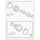 Genuine Toyota Cv Joint Boot Kit 04427-0E160. Fixed Price $54.69.