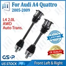 Oem Front Pair Cv Axle Shaft Set For 05 06 07 08 09 Audi A4 Quattro L4 2.0L Awd. Fixed Price $205.09.