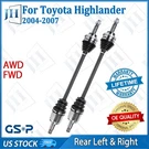 Oe Rear Pair Left Right Cv Axle Shaft Set For 2004-07 Toyota Highlander Awd Fwd. Fixed Price $243.09.