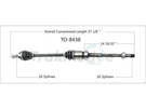 Trakmotive Front Right Cv Axle Shaft For 2017-2018 Toyota Yaris Ia. Fixed Price $120.97.
