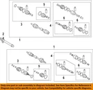 Hyundai Oem 20-25 Palisade Front Suspension Drive Axles-axle Assy 49501S8480. Fixed Price $256.38.