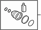 Hyundai Boot Kitfr Axle Dif 49583C1350, New Genuine Oem Part. Fixed Price $64.94.