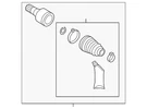 Genuine Audi Inner Joint Assembly 5Q0-498-103-L. Fixed Price $410.91.