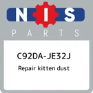 C92DA-JE32J Nissan Repair Kitten Dust C92DAJE32J, New Genuine Oem Part. Fixed Price $80.08.