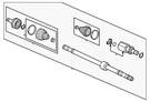 Genuine Honda 2016-2021 Civic Axle Assembly 44306-TBA-A51. Fixed Price $361.22.