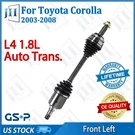 Oe Front Left Cv Axle Shaft Set For 2003-2008 Toyota Corolla L4 1.8L Auto Trans.. Fixed Price $94.89.