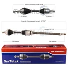 Surtrack Pair Set Of 2 Front Cv Axle Shafts For Volvo C30 C70 V50 Manual Fwd. Fixed Price $252.95.