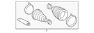 Genuine Toyota Cv Joint Boot Kit (left Right Front) 04438-0C020. Fixed Price $75.20.