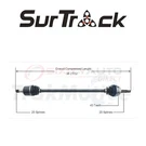 Surtrack MI-8112 Cv Axle Shaft For Constant Velocity Ii. Fixed Price $103.37.
