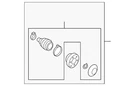 Genuine Volkswagen Inner Joint Assembly 5Q0-498-103-L. Fixed Price $432.07.