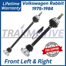 New Oe Front Cv Axles For 1975-1984 Volkswagen Rabbit Lifetime Warranty. Fixed Price $207.49.