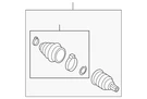 Genuine Audi Outer Joint Assembly 8K0-498-099-G. Fixed Price $611.75.