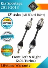 New Oe Front Cv Axles For 2011-2013 Kia Sportage 2.0L Turbo. 4X4 Lifetime Warra.. Fixed Price $290.23.