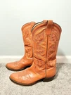 Vintage Mercedes Boots 8.5D Orange Brown 3781 Mens Leather Cowboy Western. Fixed Price $68.75.