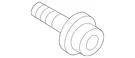 Genuine Volkswagen Axle Bolt WHT-009-897. Fixed Price $11.84.