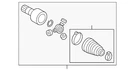 Genuine Volkswagen Inner Cv Joint 3QF-498-104-A. Fixed Price $125.99.