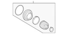 Genuine Mercedes-benz Cv Joint Boot Kit 211-357-04-91-02. Fixed Price $20.25.