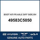 2019-2022 Hyundai Palisade Boot Kit-front Axle Diff Side Oem New 49583C5050. Fixed Price $92.09.