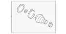 Genuine Volkswagen Cv Joint Boot Kit 3QF-598-201-B. Fixed Price $17.54.