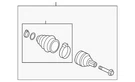 Genuine Audi Outer Joint Assembly 8W0-598-099. Fixed Price $384.54.
