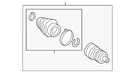 Genuine Audi Outer Joint Assembly 4KE-498-099-A. Fixed Price $447.76.