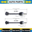 For Saab 900 1990-1994 2X Trakmotive Front Left Right Cv Axle Shaft. Fixed Price $190.38.