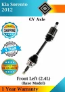 New Oe Front Left Cv Axle For 2012 Kia Sorento 2.4L Base Model Year Warranty. Fixed Price $134.63.
