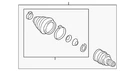 Genuine Volkswagen Outer Joint Assembly 5QM-498-099-H. Fixed Price $74.75.