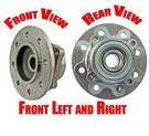 (2) Front Hub & Wheel Bearing Fits For 94-99 Ram 2500 4BOLT Flange Rear Abs Only. Fixed Price $202.00.