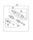 Genuine Mopar Stub Shaft Kit 68656598AA. Fixed Price $194.70.