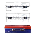 Surtrack Pair Set Of Rear Cv Axle Shafts For Honda Element 4WD 2003-2011. Fixed Price $198.38.
