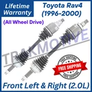 New Oe Front Cv Axles For 1996-2000 Toyota RAV4 4X4, Lifetime Warranty.. Fixed Price $203.99.