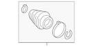 Genuine Audi Outer Boot 4KE-498-203. Fixed Price $60.00.